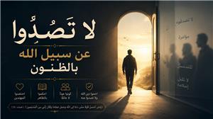 Do not obstruct the path of Allah with suspicions!