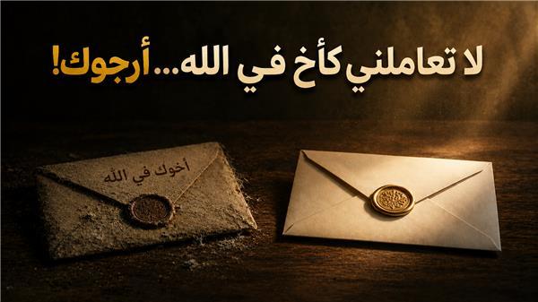 لا تعاملني كأخ في الله..أرجوك!